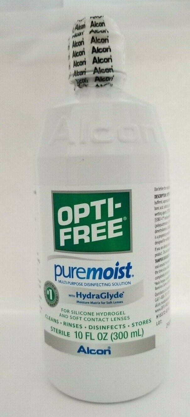 Opti-Free PureMoist HydraGlyde All Day Comfort Multi Purpose 10oz 3PK Exp 10/24+ Opti-Free 65036104 - фотография #2
