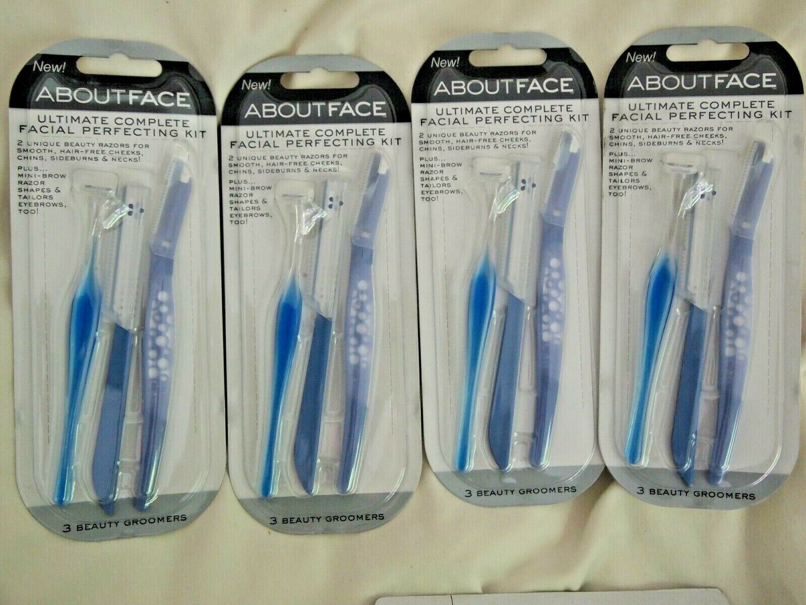 AboutFace by Kai Japan Facial Razor Kit  4 Packs of 3 Shavers  12 Total AboutFace Does Not Apply