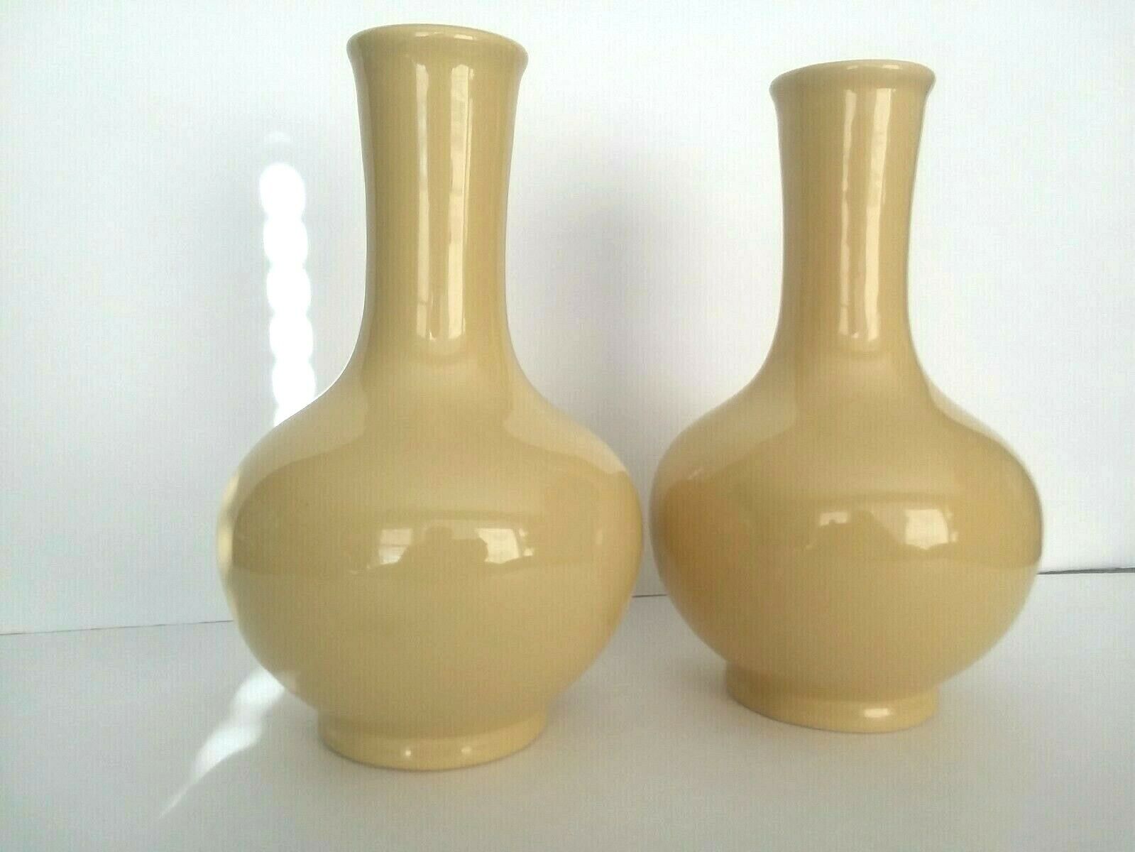 2 Vintage KOHLER Pottery Vases Used As TEST glaze  Sink Tub Toilet Genie bottle Без бренда - фотография #4