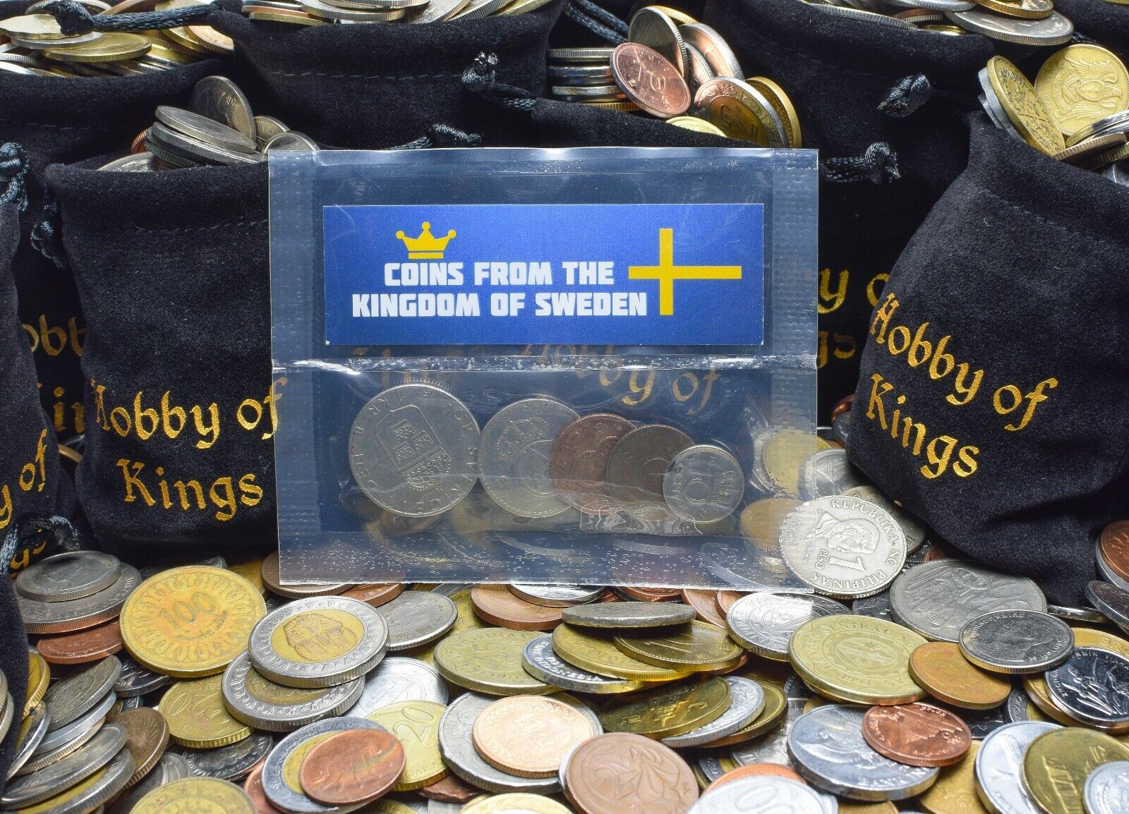 5 SWEDISH COINS DIFFERENT EUROPEAN COINS FOREIGN CURRENCY, VALUABLE MONEY Без бренда - фотография #3