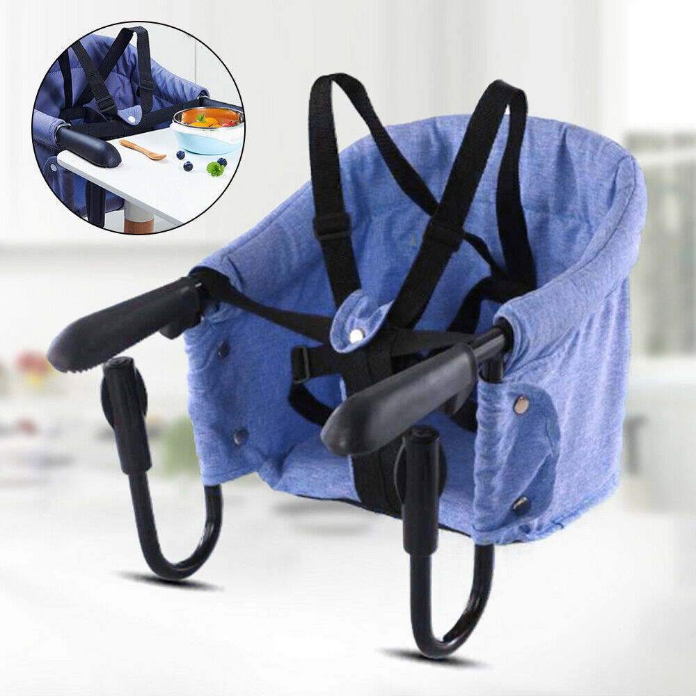 Clip On Table High Chair Portable Baby Toddler Feeding Seat Fast Attach Blue NEW Unbranded Does not apply