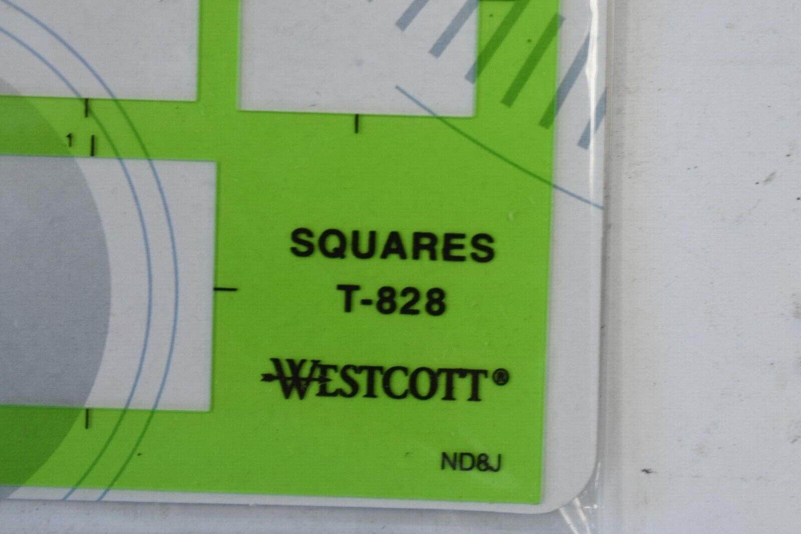 Lot Of 3 Westcott C-Thru Squares Geometric Template 4"x7-1/4" T-828 39 Openings Westcott T-828 - фотография #8