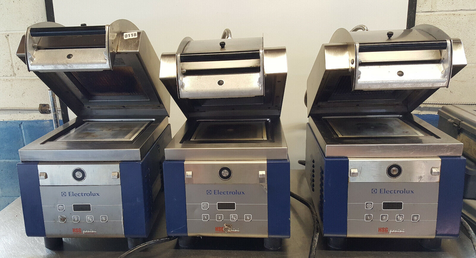 SET of 3 (2016) Electrolux HSPPAN High Speed Microwave Panini Presses (TESTED) Electrolux Professional High Speed Panini