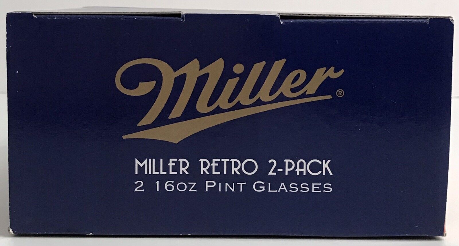 Miller Beer Retro 2 Pack 16oz Pint Glass Set Bar Pub Boelter Brands New Man Cave Miller - фотография #7