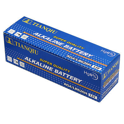 200 PCS LR66 AG4 377 LR626 1.5V Alkaline Battery 0% Hg for Watch Hearing Aid Tianqiu AG4-200 - фотография #6