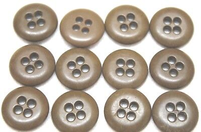 WWII US plastic buttons 5/8" 16mm 24L od greenish brown lot of 12 B7788 Без бренда - фотография #3