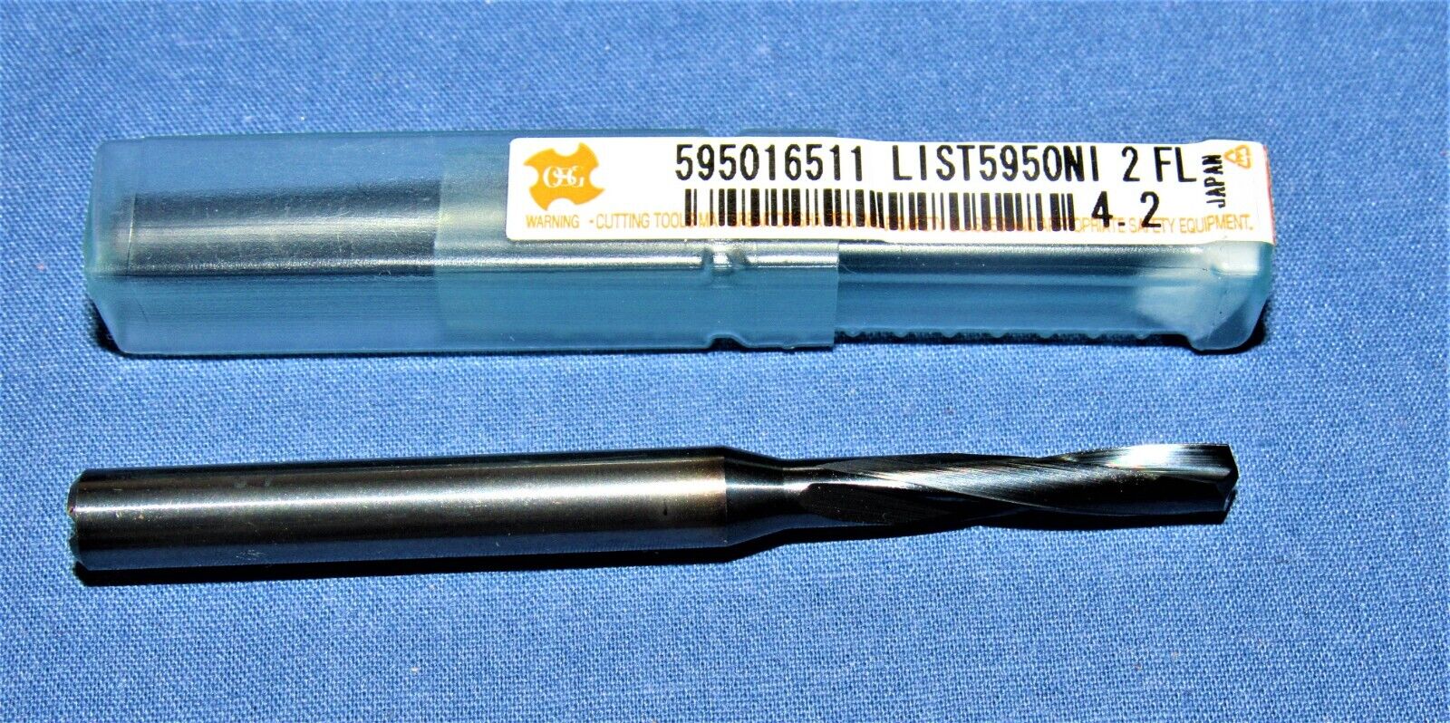 New OSG Carbide Drills 140° 4.2 mm (0.1653") Dia. x 26 mm FL  2 Pcs Available OSG 595016511