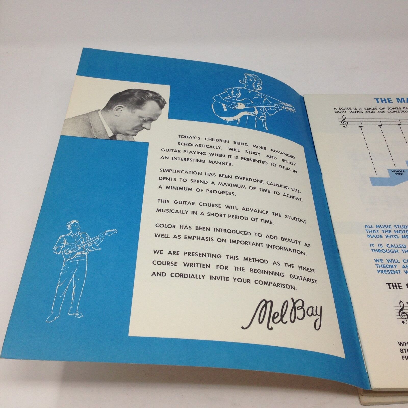 Vintage 1965 MEL BAY Easy Way to Guitar: Lot of one B booklets + one C booklets Без бренда - фотография #6