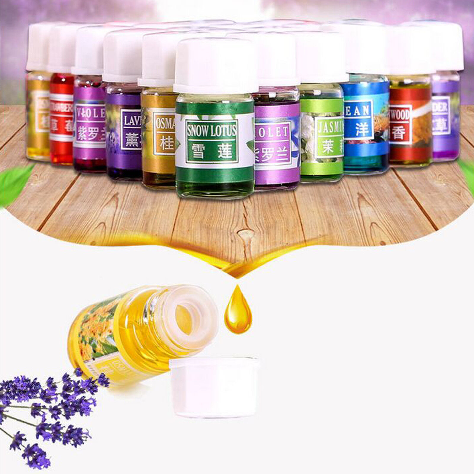36Bottle/set 12 Various Scents 100%Water-soluble Essential Oils Aromatherapy 3ML Unbranded Does not apply - фотография #4