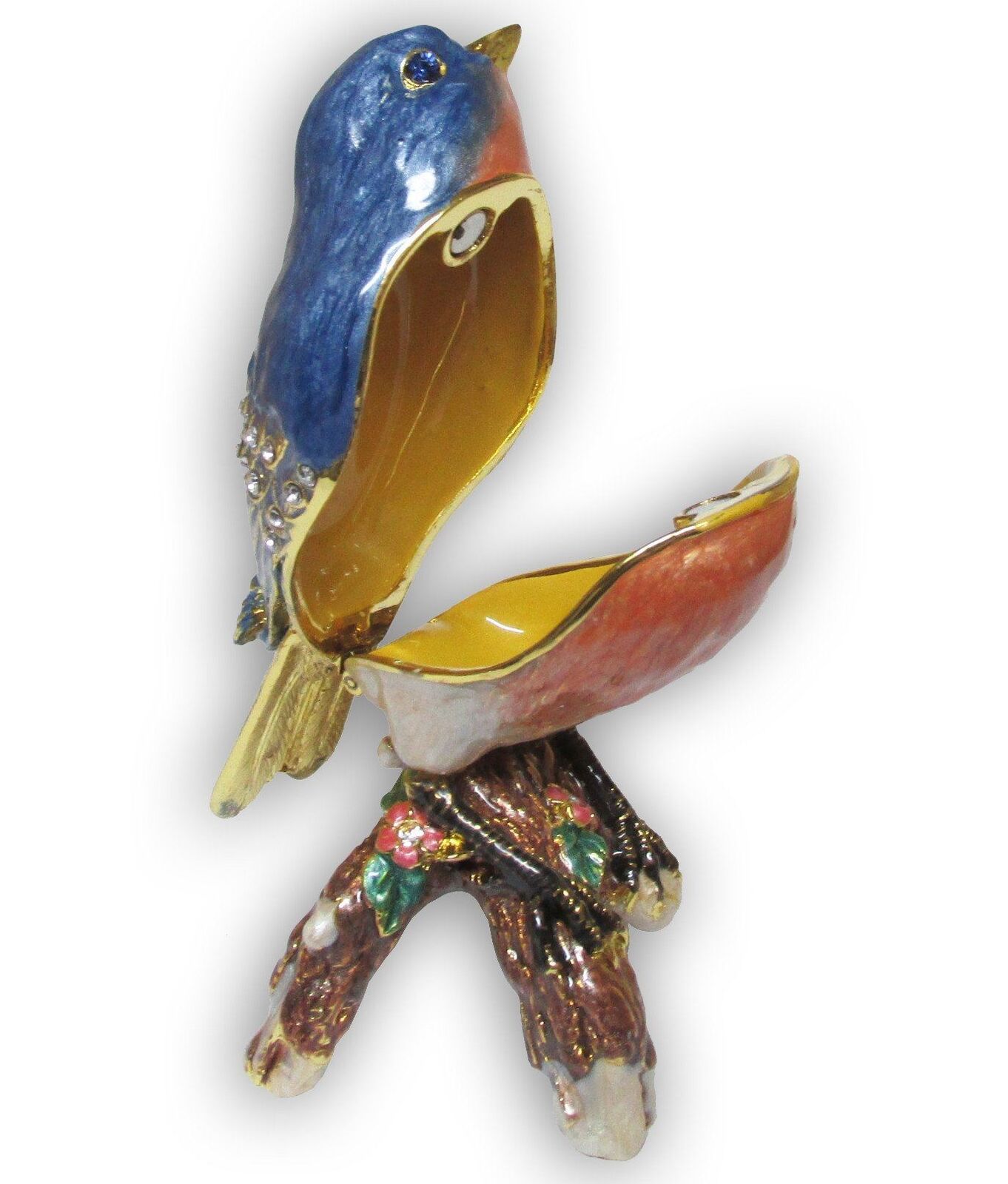 Bluebird Jeweled Trinket Box with Austrian Crystals Без бренда - фотография #5
