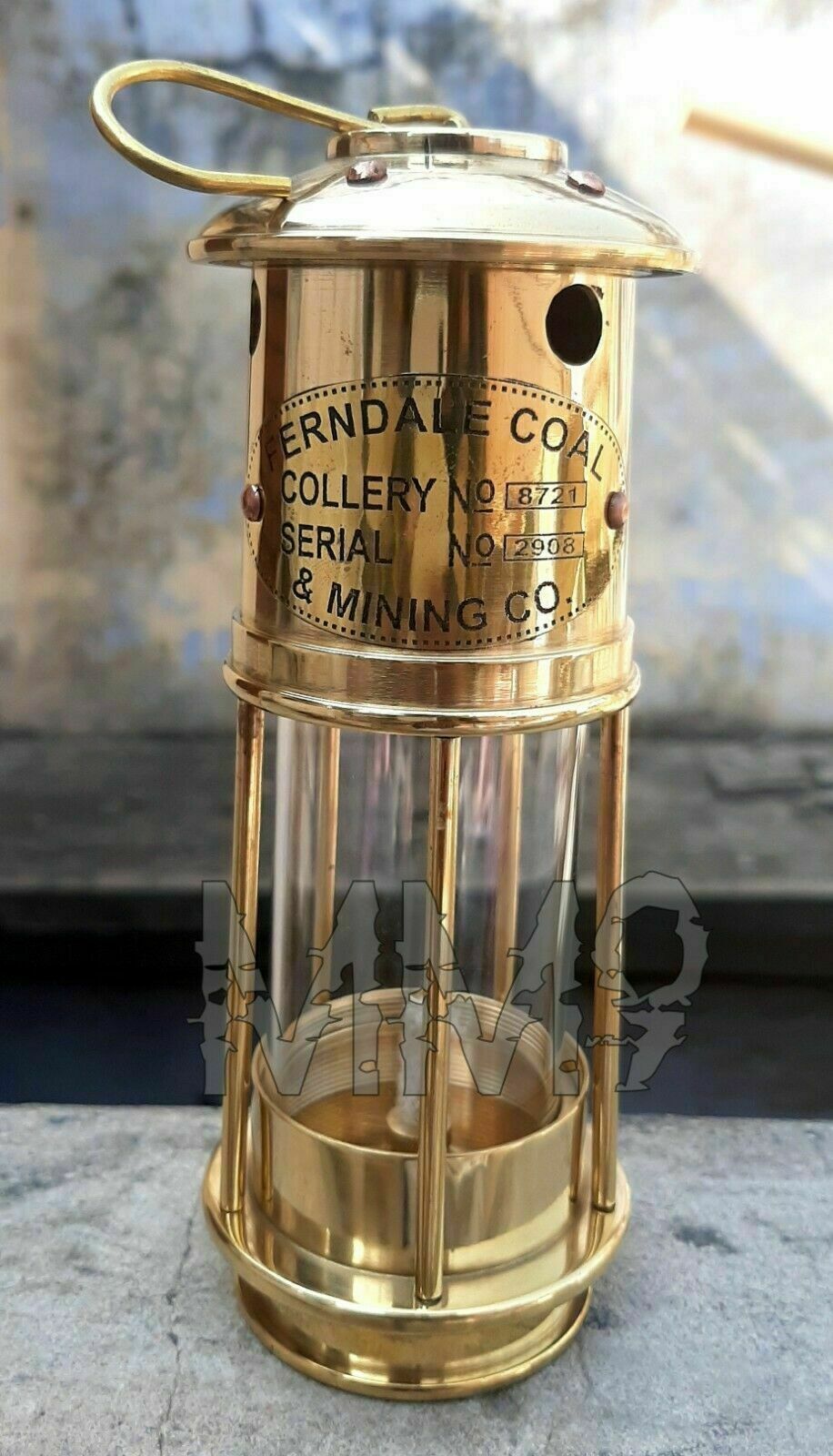 Oil Lamp Lantern Wick Vintage Antique Brass Glass Flat Nautical gift SET OF 4 Без бренда - фотография #5