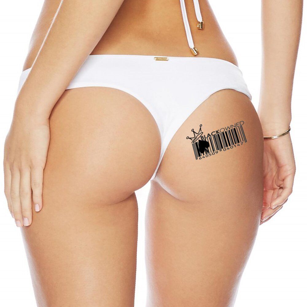20 BLACK OWNED Temporary Tattoo Blacked BBC Hotwife Queen Of Spades - QOS Brand Alternative Intentions - фотография #5