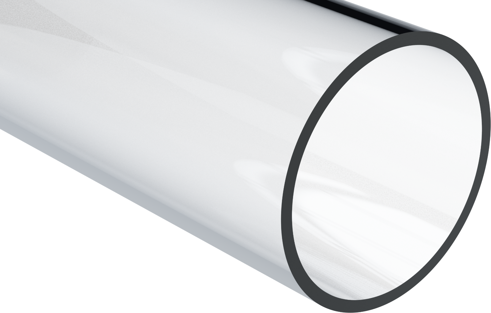Acrylic Round Tube (Extruded) Clear, 2-3/4" ID x 3" OD, 36" Length (Pack of 2) Plastic-Craft Products AC46545