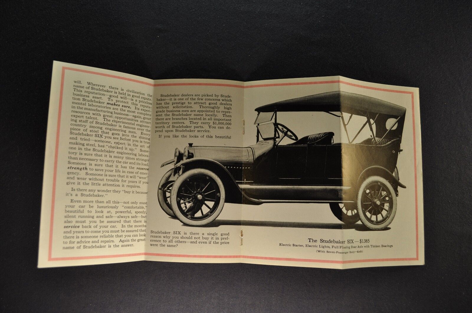 1915 Studebaker Six Small Catalog Sales Brochure Excellent Original 15 Без бренда Six - фотография #3