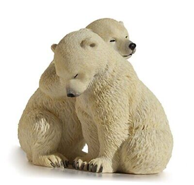 5.5 Inch Animal Figurine Two Polar Bear Cubs Collectible Display  Does not apply Does Not Apply