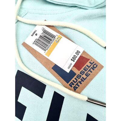 Russell Athletic Varsity Pull Over Hoodie Men's XXXXL Light Blue NWT $80 Russell Athletic - фотография #5