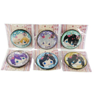 Touken Ranbu Online Mochi Mochi Can Badge Button Set of 6 Lot Japan Anime Game SK Japan