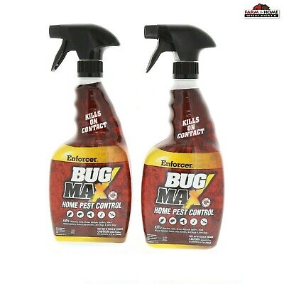 (2) Home Pest Bug Insect Control Spray 32oz ~ New Enforcer SHKEMB32A 11-13