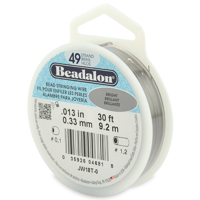 Beadalon Bead Stringing Wire 49 Strand 30/100 FT. BRIGHT Various Sizes  + Colors Beadalon Does Not Apply - фотография #2