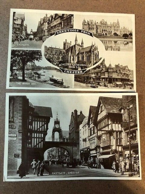 2 Chester England Postcards early1900's Без бренда
