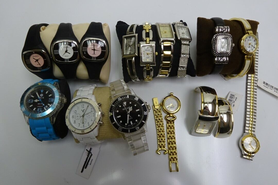  WHOLE SALES LOT MIXED WATCHES MIX STYLE NEW WITH DEFECTS 15 Piece Decade/Armitron Does Not Apply