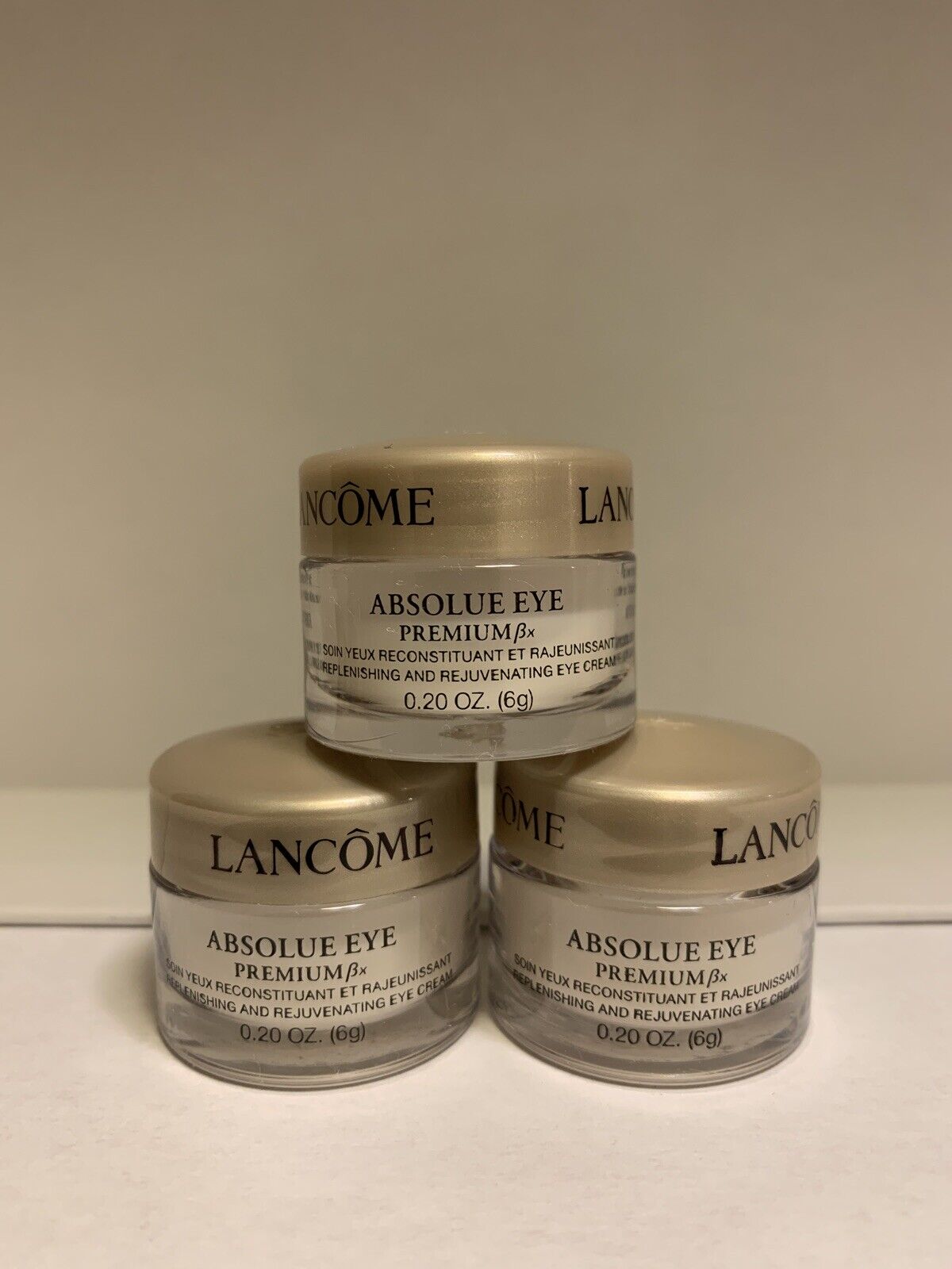 Lancome Absolue Eye Premium Bx Replenishing Eye Cream 0.2 oz/6g ea 18g total Lancôme