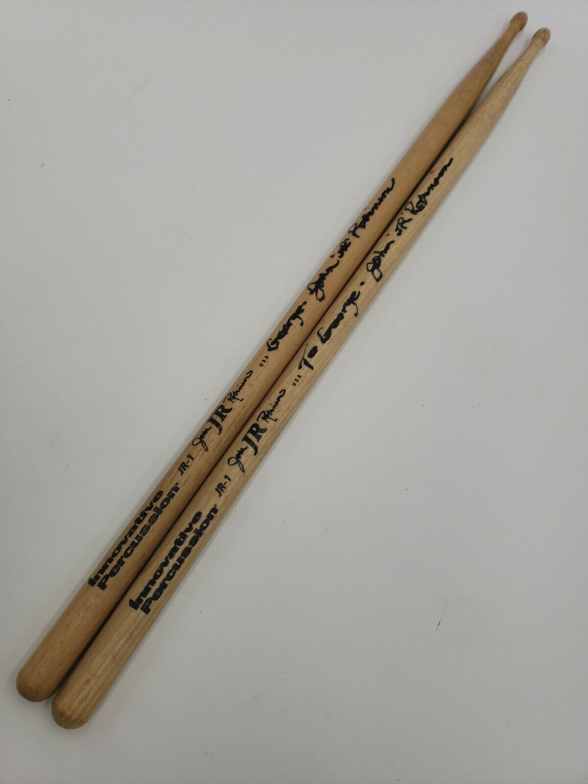 Set of 2 John "JR" Robinson Signature Drum Stick, Signed by John "Jr" Robinson Без бренда