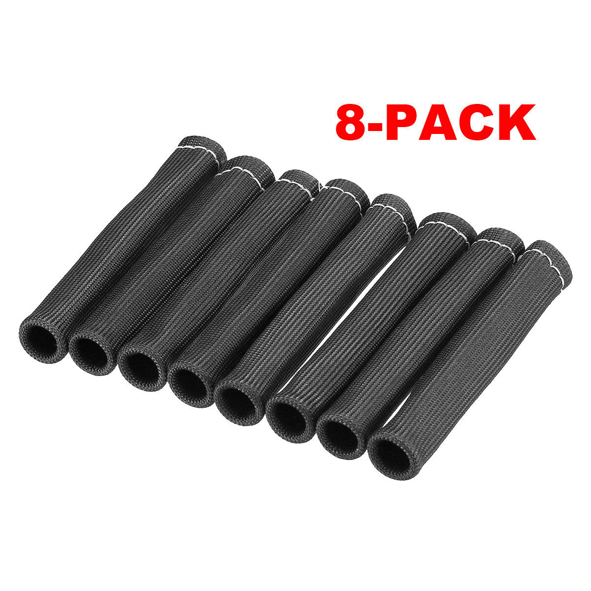 8PCS 2500° Spark Plug Wire Boots Protectors Sleeve Heat Shield Cover For SBC BBC Unbranded