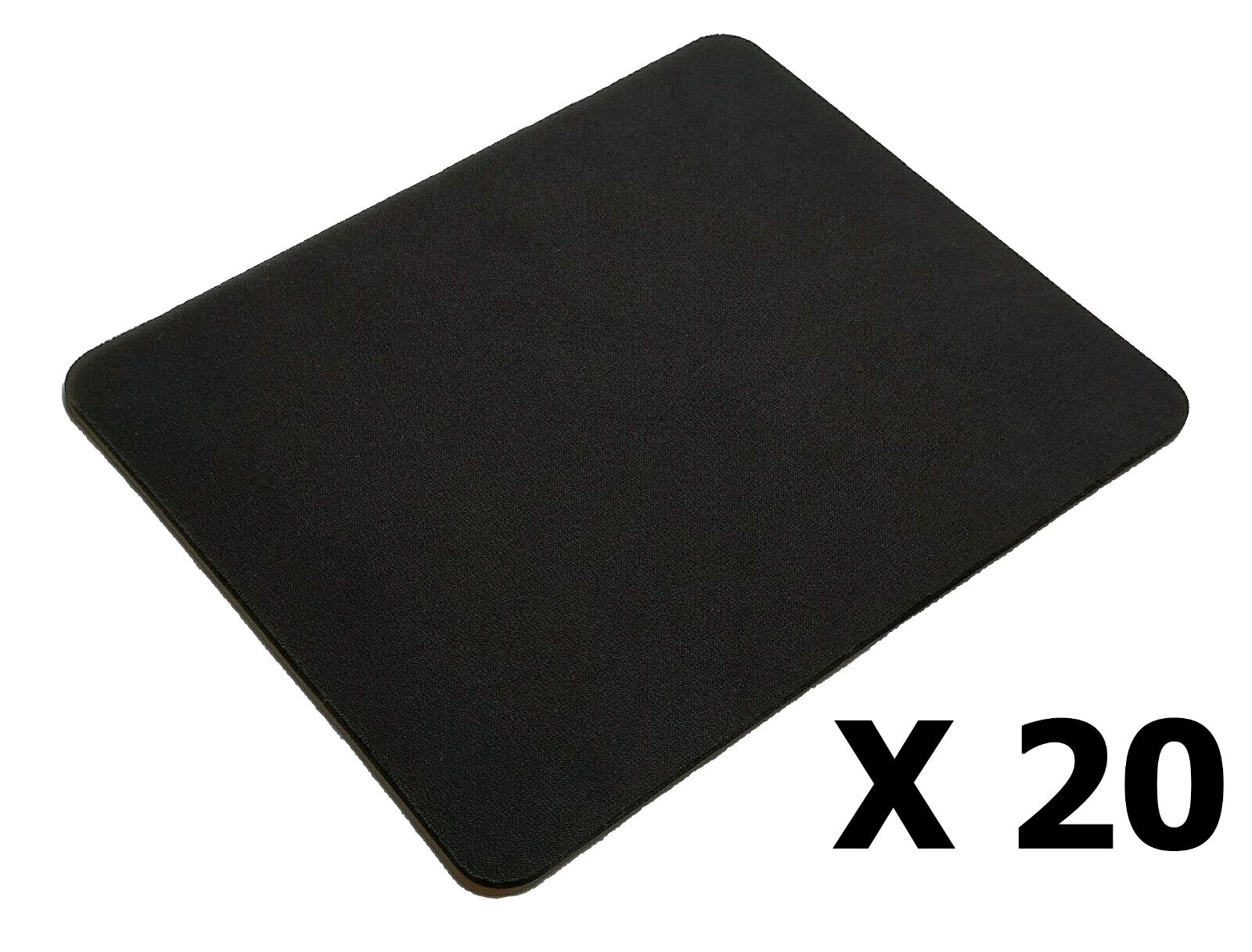 Lot of 20 High Quality 22 x 18cm Black Mousepads No Logo Generic Does Not Apply - фотография #2