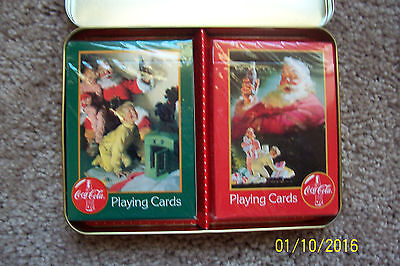1996 Coca-Cola Christmas Cards and Tin Coca-Cola - фотография #2