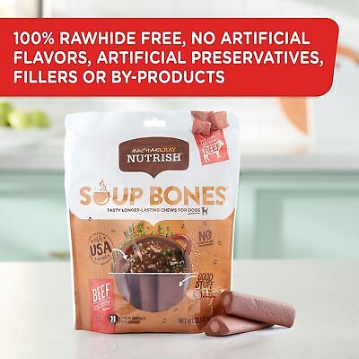 Soup Bones Dog Treats, Beef & Barley Flavor, 11 Bones Rachael Ray Nutrish - фотография #3