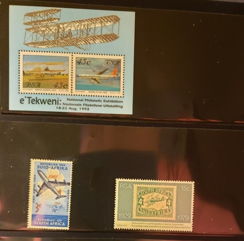 South Africa Aircraft & Aviation Stamps Lot of 4 - MNH - See Details for List Без бренда
