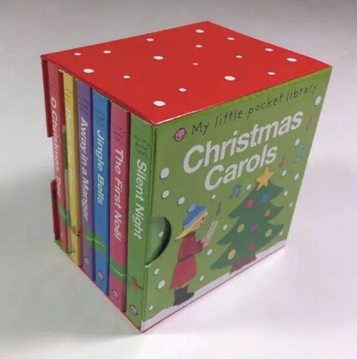Christmas Childrens Board Books Box Set Pocket Library Lot 6  Prddy - фотография #2