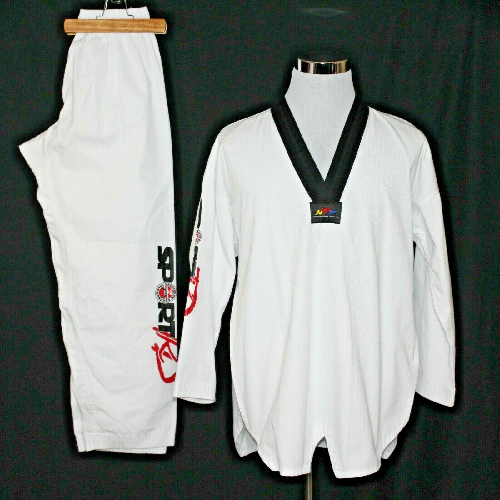 Adidas Robinson WTF Taekwondo Uniform (Female) Size 5 Dobok TKD Gi Set of 2  Adidas Poomsae Dan Uniform