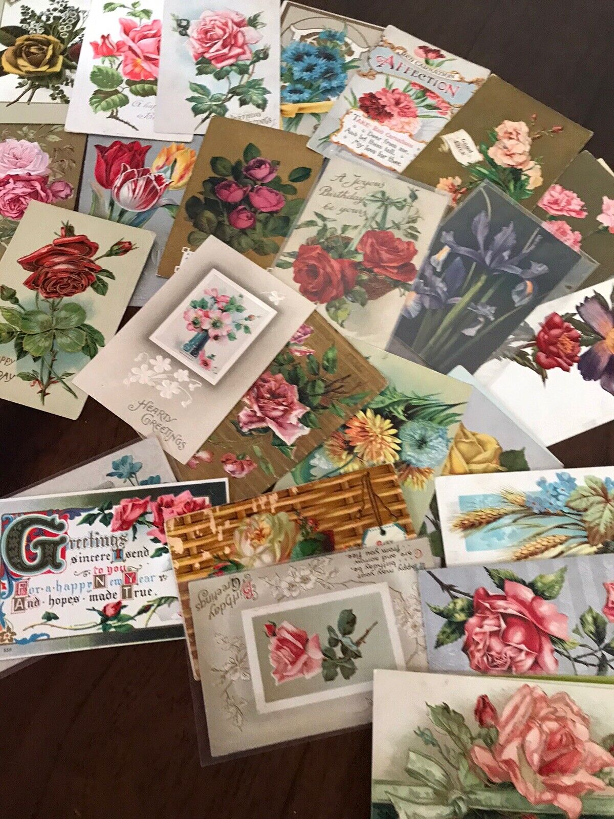 Lot of 25 Vintage 1900’s Greetings Postcards ~Antique-In Sleeves~Free Shipping! Без бренда