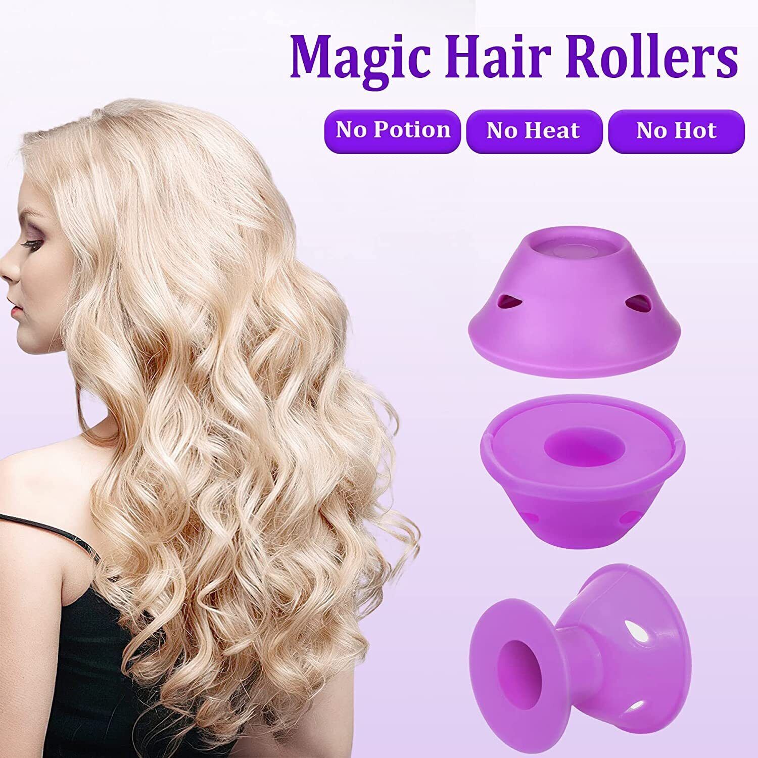 35 PCS Silicone No Heat Hair DIY Curlers Magic Soft Rollers Hair Care Tool Unbranded DOES NOT APPLY - фотография #3