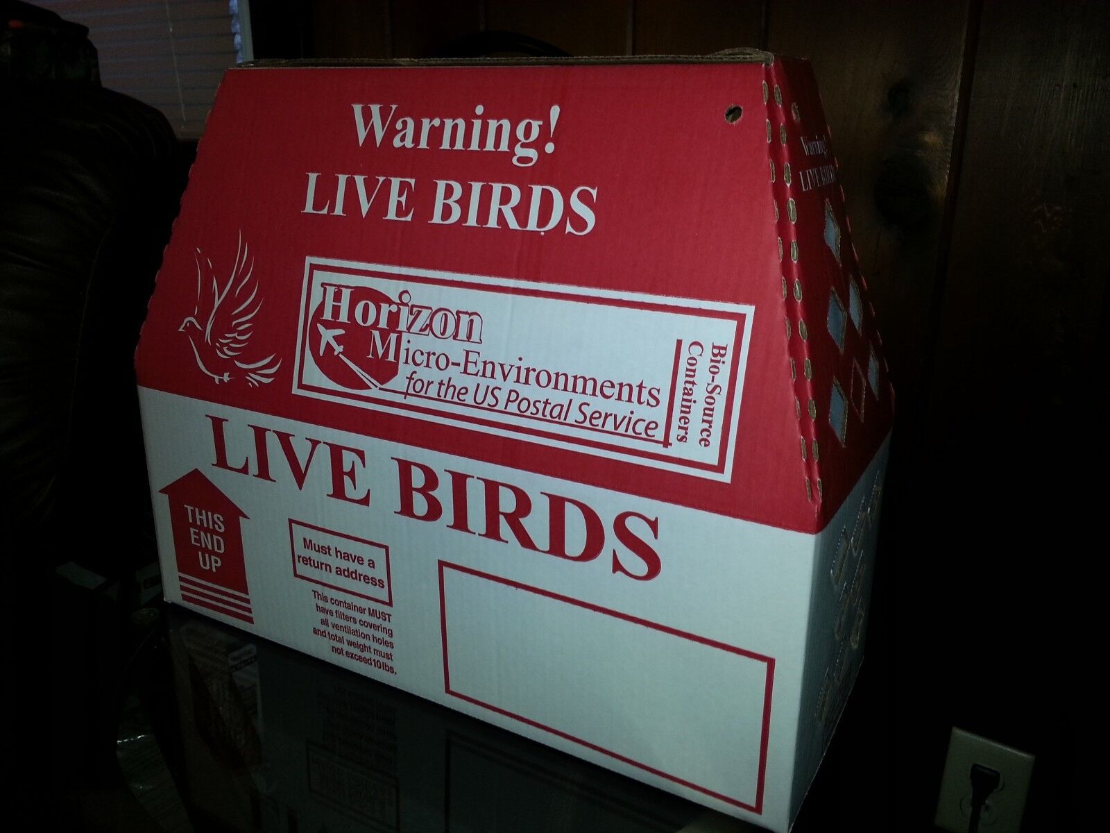 2 Pack HORIZON Shipping Boxes for Live Birds - Poultry, Game Birds, Pheasant Horizon Single Shippers
