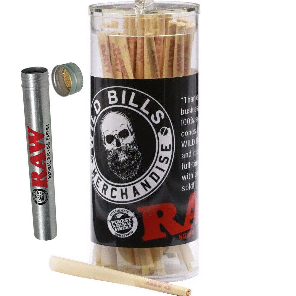 RAW Cones King Size Pre-Rolled Cones w/ Filter (50 Pack) RAW Tube+ Raw Loader Raw - фотография #2