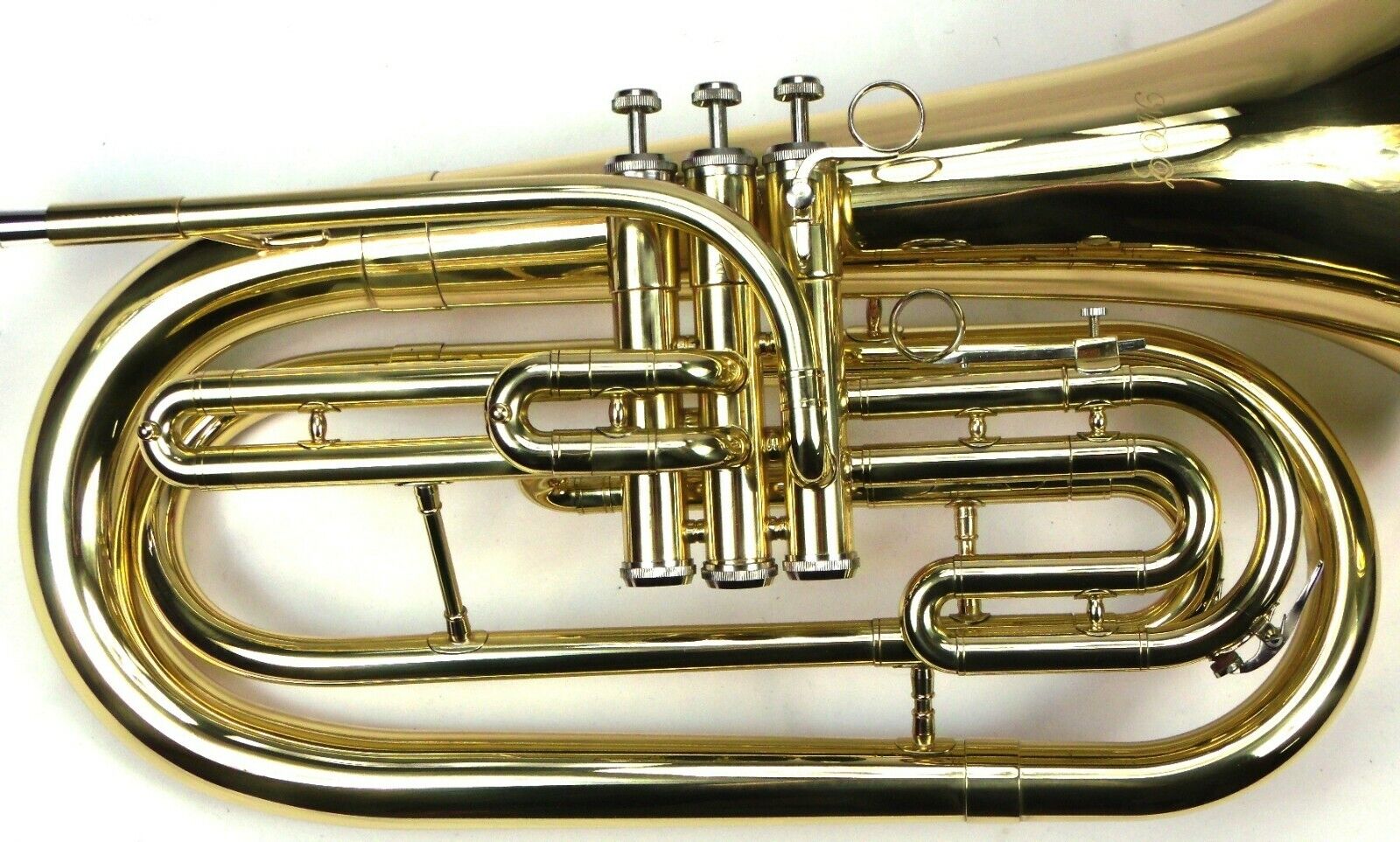 Advanced Monel Pistons Marching Baritone Key of Bb w/ Case Gold Lacquer Finish Moz Does Not Apply - фотография #7