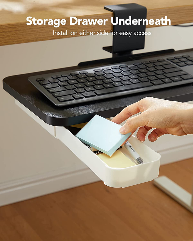 Keyboard Tray under Desk, 360 Rotating Keyboard Tray with Adjustable C Clamp, Er Does not apply Does not apply - фотография #7