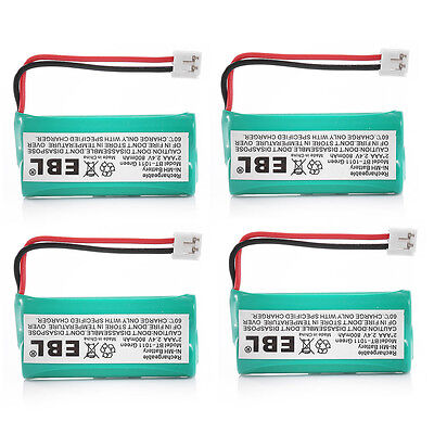 4X EBL 2.4V 900mAh Home Phone Battery for Uniden BT-101 BT-1011 DCX400 DECT4096 EBL Does not apply