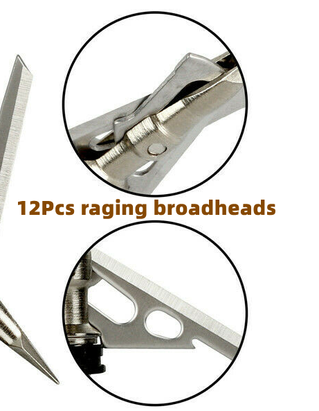 24X Rear Deploying Broadheads Exteme Expandable 2 Blade 2" Cut 100gr Arrow Tips Sososhoot Rage Hypodermic - фотография #4