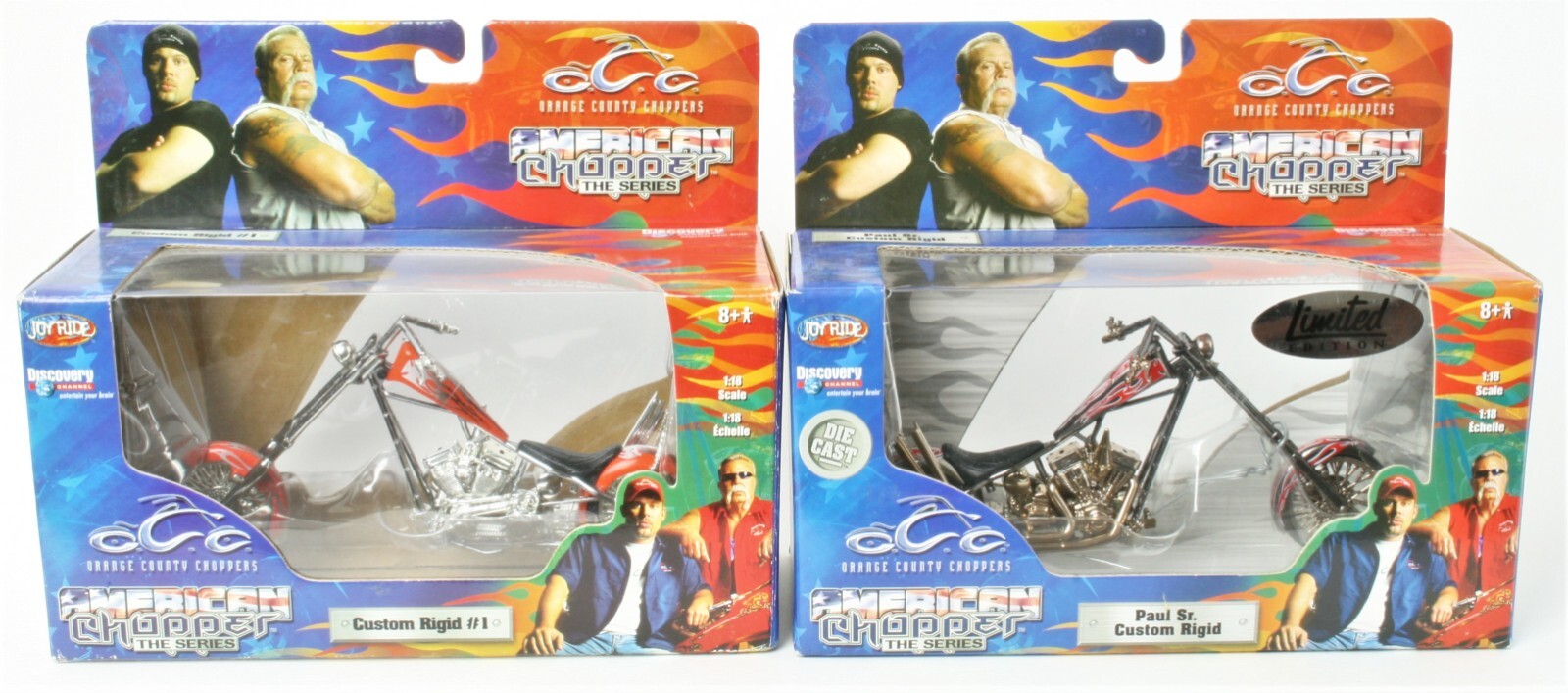 JOY RIDE AMERICAN CHOPPER DIECAST 1:18 COLLECTION OF (17) INCLUDES LIBERTY BIKE! Joyride Studios JOY RIDE AMERICAN CHOPPER - фотография #8