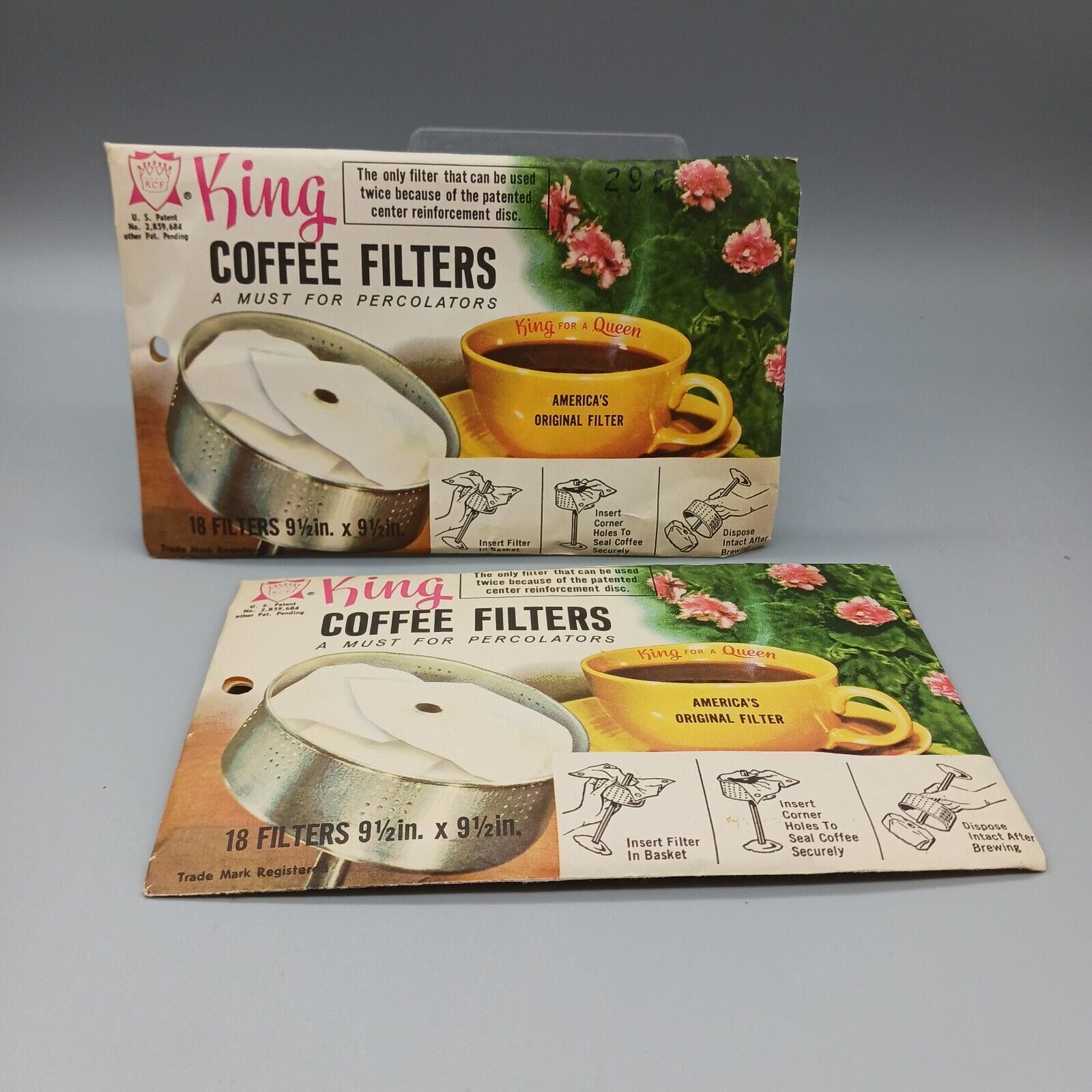 Vintage King Coffee Filters Lot for Percolators 9.5 in x 9.5 in Rochester, NY Без бренда