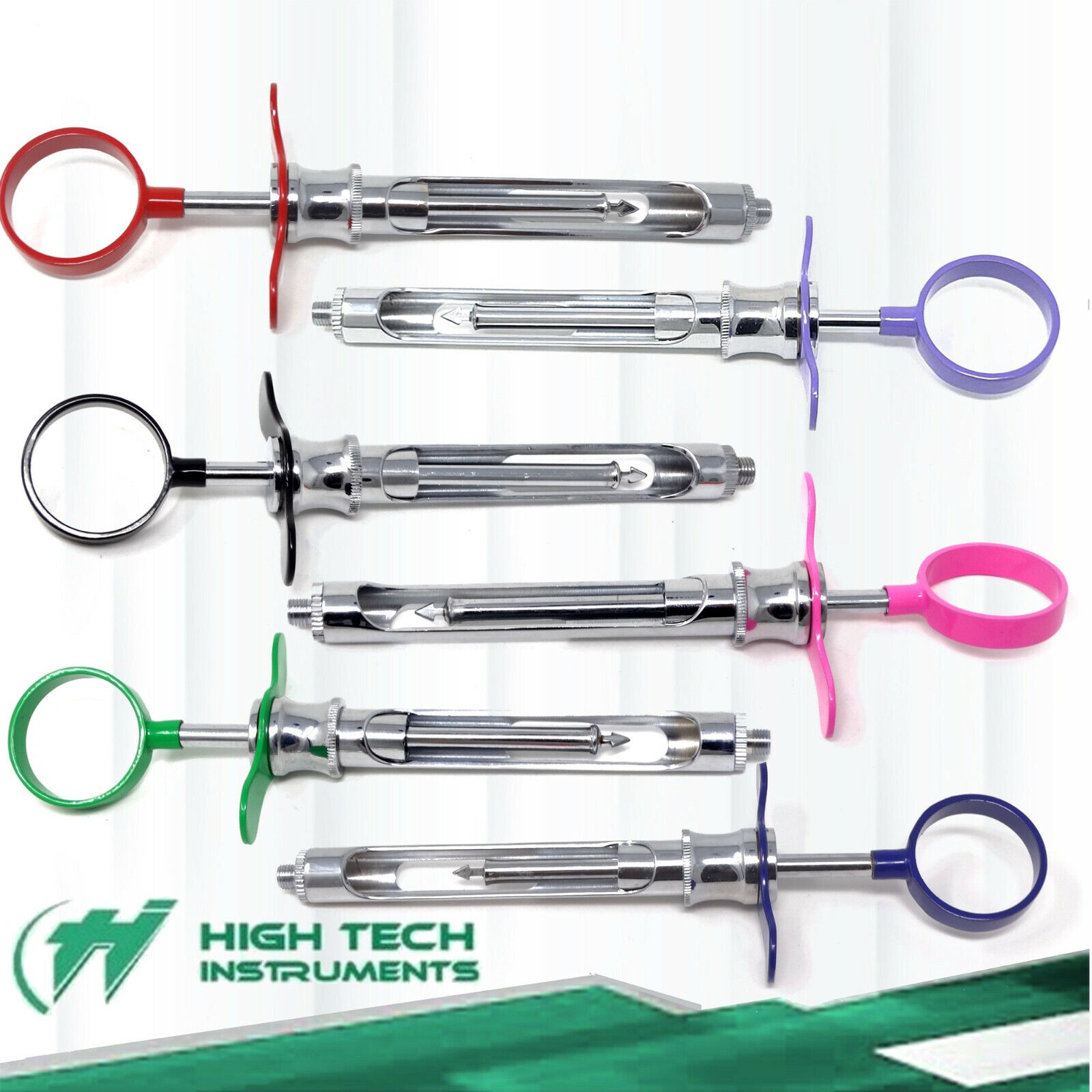 6 Premium Dental Anesthetic Syringe Self-Aspirating 1.8CC-Dental Instruments-A++ HIGH TECH INSTRUMENTS Does Not Apply