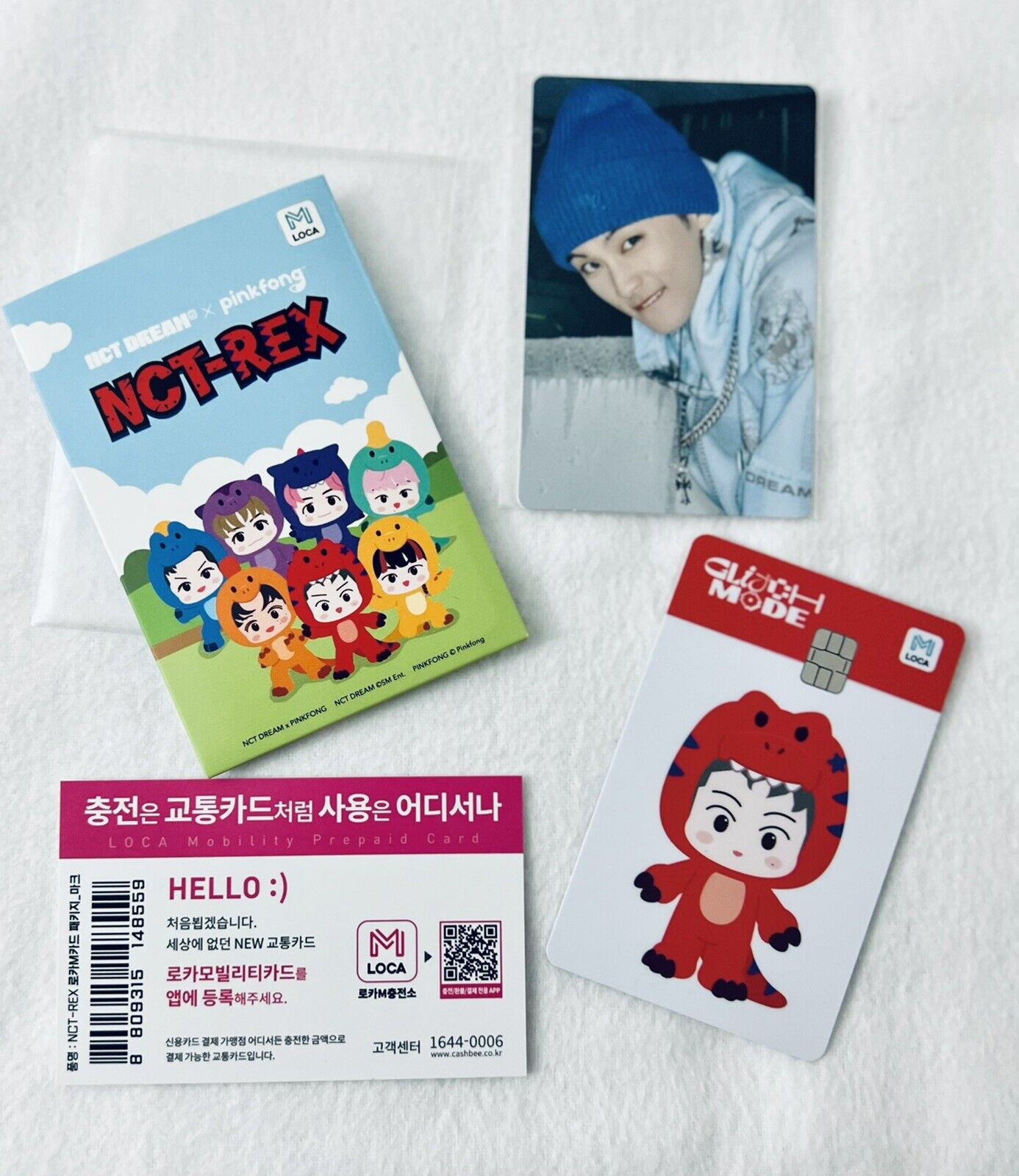 [MARK] NCT DREAM X PINKFONG NCT-REX OFFICIAL MD LOCA MOBILITY CARD + PHOTOCARD Без бренда