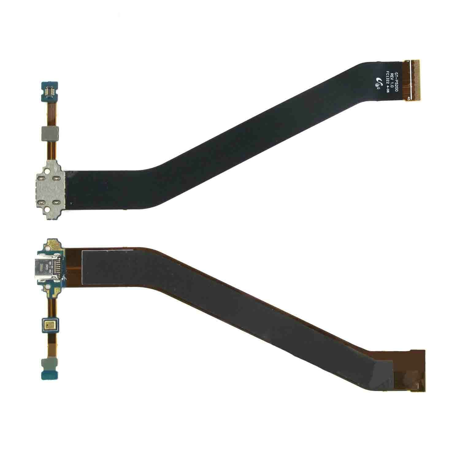 2X USB Charging Port Flex Cable For Samsung Galaxy Tab 3 10.1 GT-P5200 GT-P5210 Unbranded REV 1.0 - фотография #2