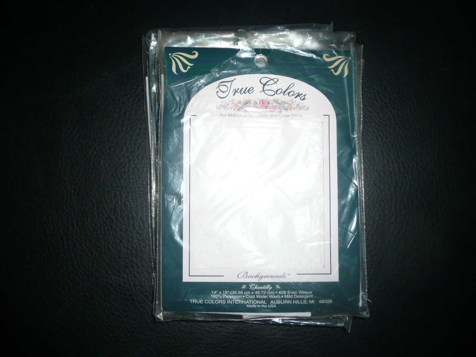Unopened True Colors Backgrounds - Ribbon embroidery & Cross Stitch - 14"x18"  True Colors
