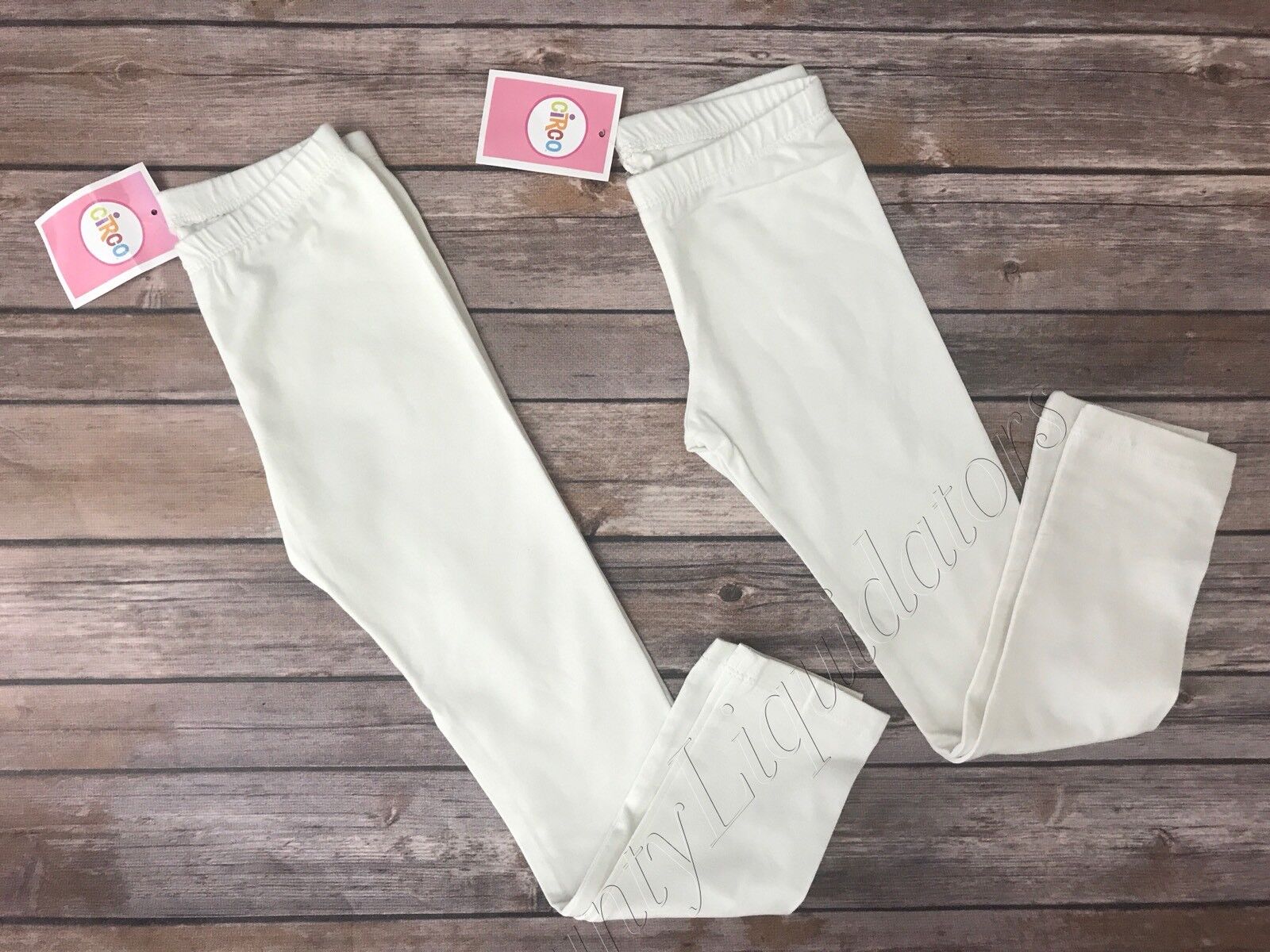 Set of 2 Circo leggings Almond Cream off white bottoms New Size 3T Girls Kids  Circo - фотография #3