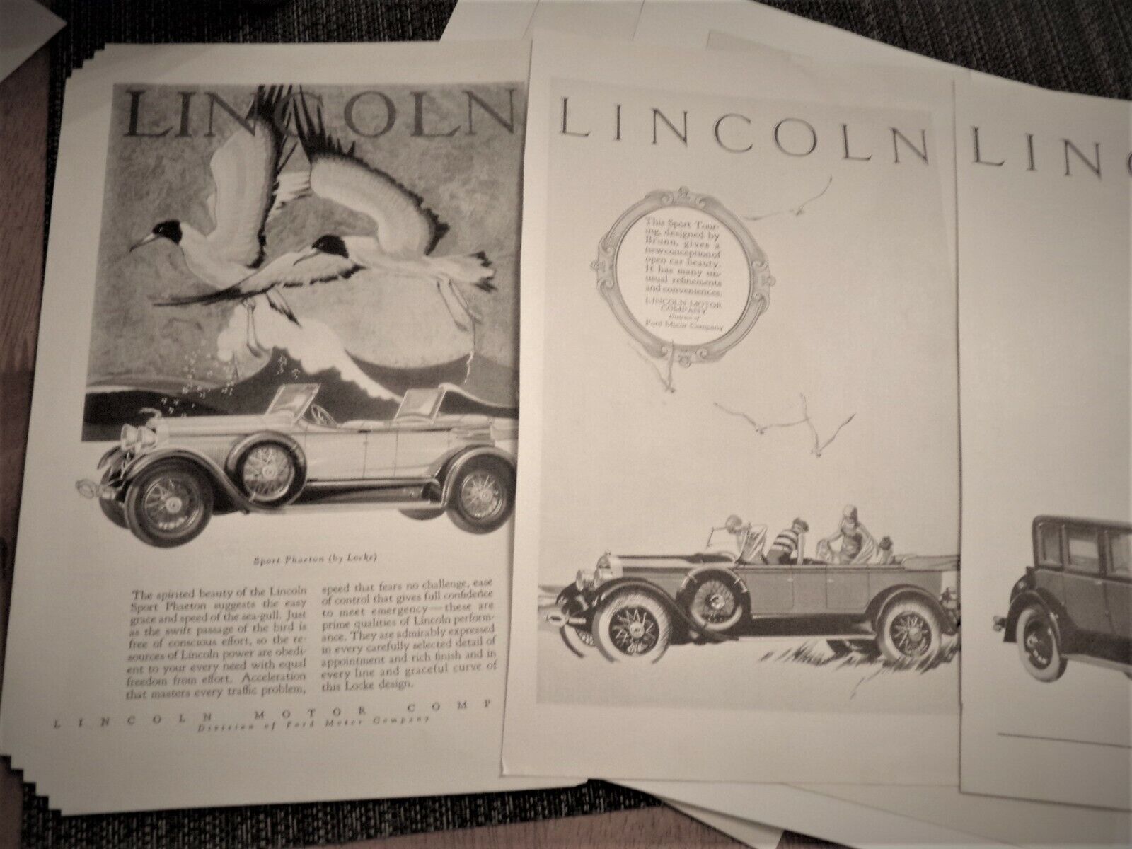 1910-1930 Lincoln Cars, Automobile Advertising Print, Re-Sell 25 Collectible ads Без бренда Cabriolet
